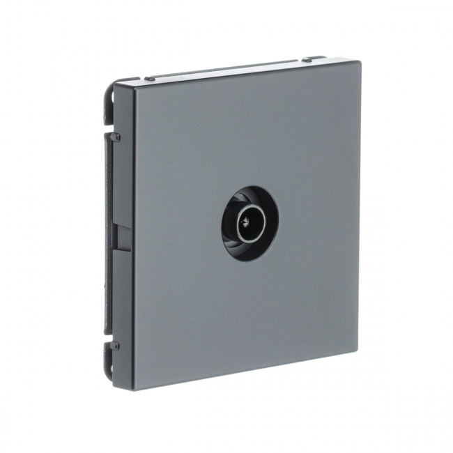 TV РОЗЕТКА проходная 4DB , Art Gallery, цвет Сталь, GAL000992