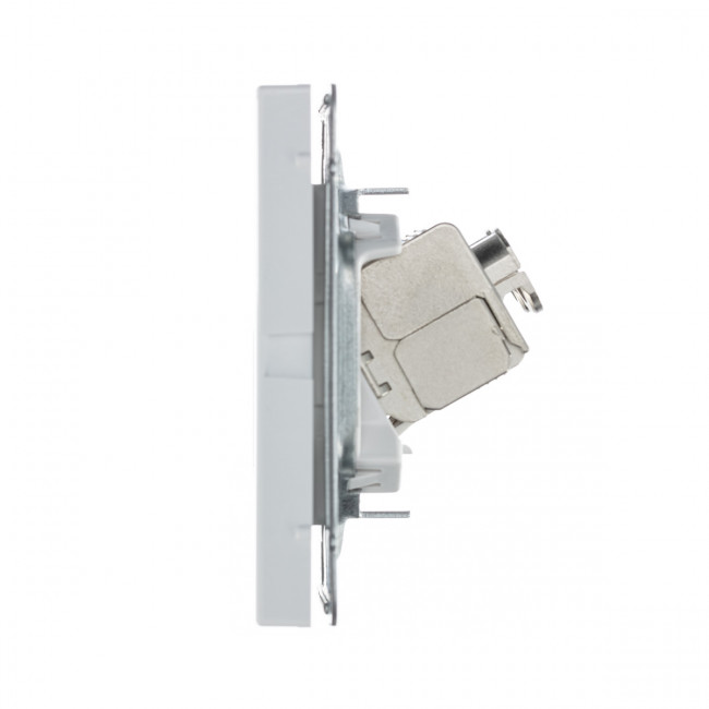 РОЗЕТКА двойная компьютерная RJ45+RJ45, кат.6А , Art Gallery, цвет  белый, GAL000188