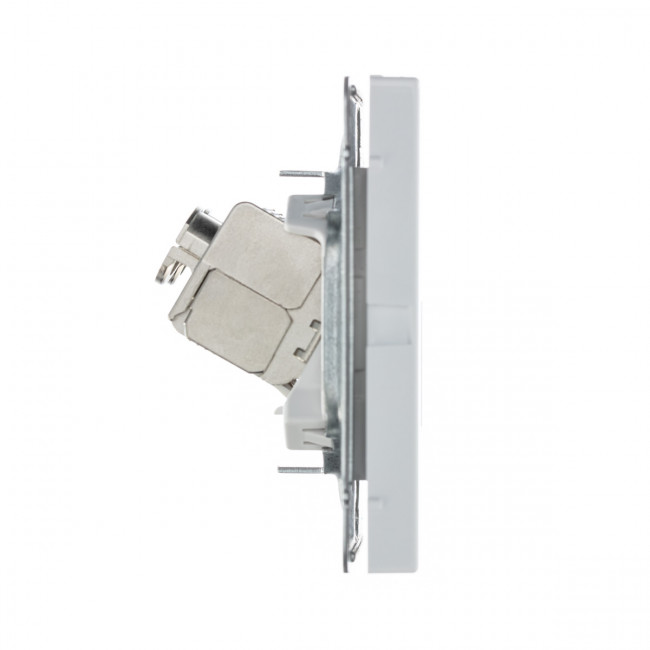 РОЗЕТКА двойная компьютерная RJ45+RJ45, кат.6А , Art Gallery, цвет  белый, GAL000188