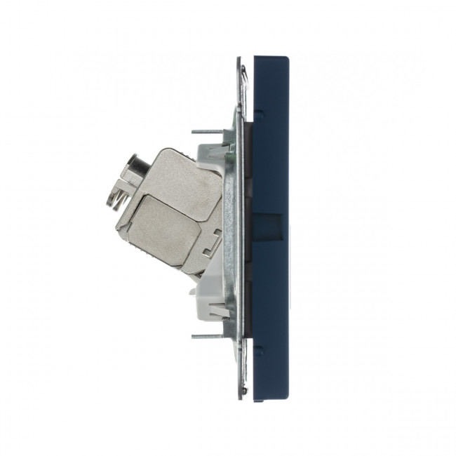 РОЗЕТКА двойная компьютерная RJ45+RJ45, кат.6А , Art Gallery, цвет Аквамарин, GAL001188