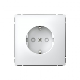 ARTGALLERY РОЗЕТКА с заземлением со шторками, 16А, механизм, быстрозажимные клеммы, БЕЛЫЙ, GAL000145S