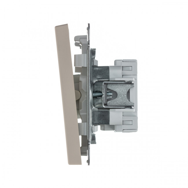 1-клавишный ВЫКЛЮЧАТЕЛЬ с самовозвратом, сх. 1, 10АХ , Art Gallery, цвет Песочный, GAL001215