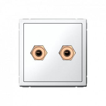 Акустическая розетка двойная, цвет Лотос