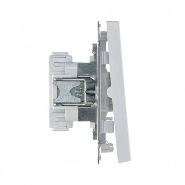 2-клавишный ПЕРЕКЛЮЧАТЕЛЬ, сх. 6/2, 10АХ , Art Gallery, цвет  белый, GAL000165