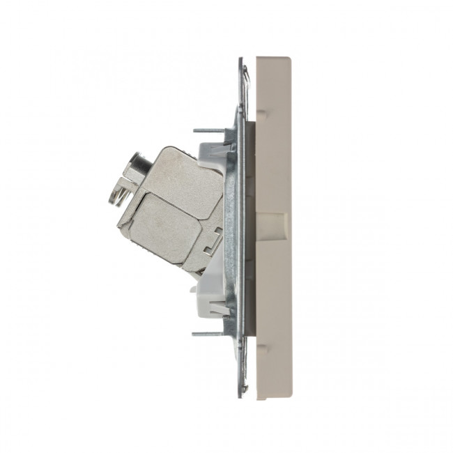 РОЗЕТКА двойная компьютерная RJ45+RJ45, кат.6А , Art Gallery, цвет Песочный, GAL001288