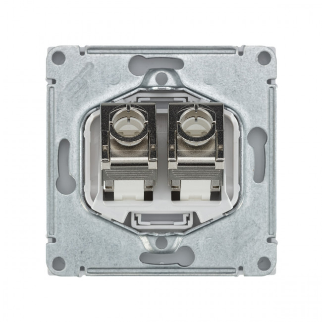 РОЗЕТКА двойная компьютерная RJ45+RJ45, кат.6А , Art Gallery, цвет Песочный, GAL001288