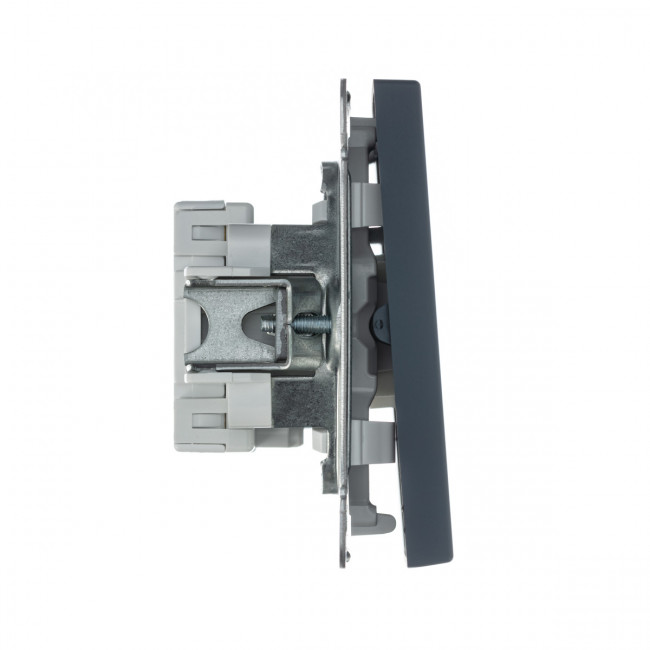 1-клавишный ВЫКЛЮЧАТЕЛЬ, сх. 1, 10АХ , Art Gallery, цвет Грифель, GAL000711