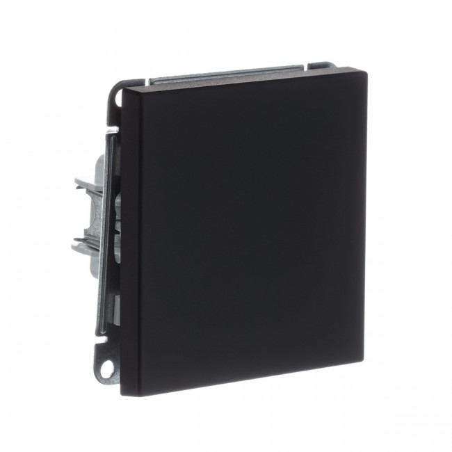 1-клавишный ВЫКЛЮЧАТЕЛЬ, сх. 1, 10АХ , Art Gallery, цвет Карбон, GAL001011