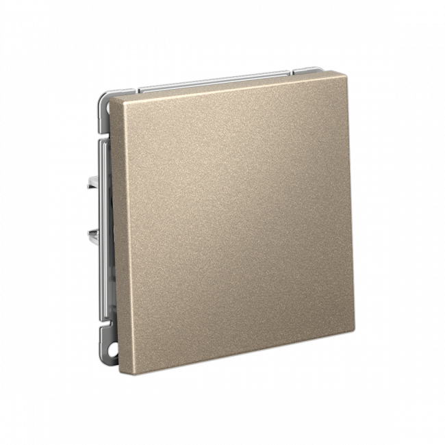 ARTGALLERY 1-клавишный ВЫКЛЮЧАТЕЛЬ, 10АХ, механизм, быстрозажим. клем., ШАМПАНЬ, GAL000511S