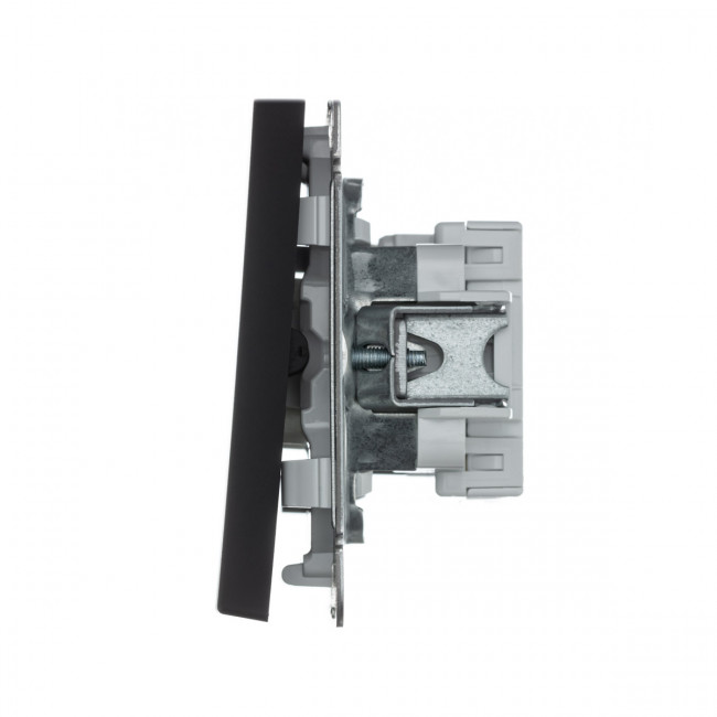 2-клавишный ПЕРЕКЛЮЧАТЕЛЬ, сх. 6/2, 10АХ , Art Gallery, цвет Карбон, GAL001065