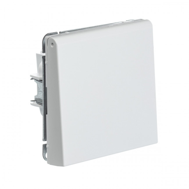 ARTGALLERY РОЗЕТКА с заземлением со шторками с крышкой, 16А, IP20,  механизм, быстрозажимные клеммы, БЕЛЫЙ, GAL000146S