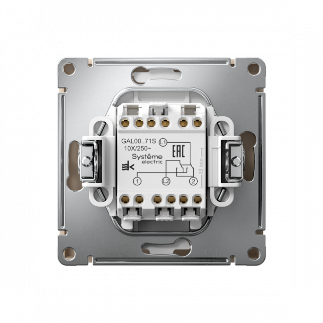 ARTGALLERY Перекрестный ПЕРЕКЛЮЧАТЕЛЬ, 10АХ, механизм, быстрозажим. клем., ПЕСОЧНЫЙ, GAL001271S