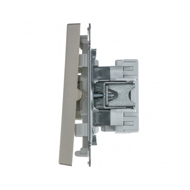 2-клавишный ПЕРЕКЛЮЧАТЕЛЬ, сх. 6/2, 10АХ , Art Gallery, цвет Шампань, GAL000565