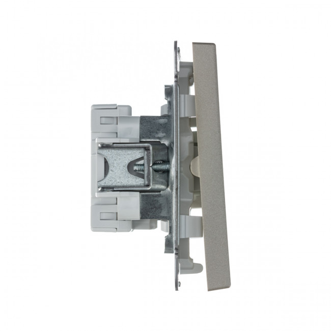 2-клавишный ПЕРЕКЛЮЧАТЕЛЬ, сх. 6/2, 10АХ , Art Gallery, цвет Шампань, GAL000565