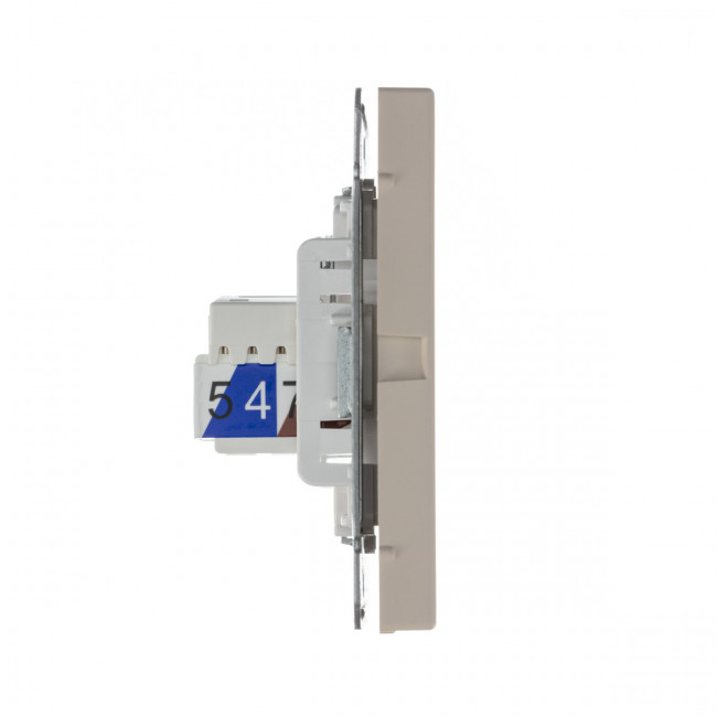 РОЗЕТКА двойная ТВ + компьютерная RJ45, кат. 5Е , Art Gallery, цвет Песочный, GAL001289