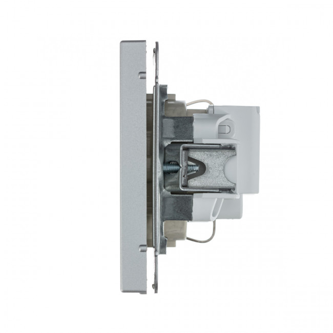 Art Gallery РОЗЕТКА с заземлением со шторками, 16А, механизм, АЛЮМИНИЙ , GAL000345