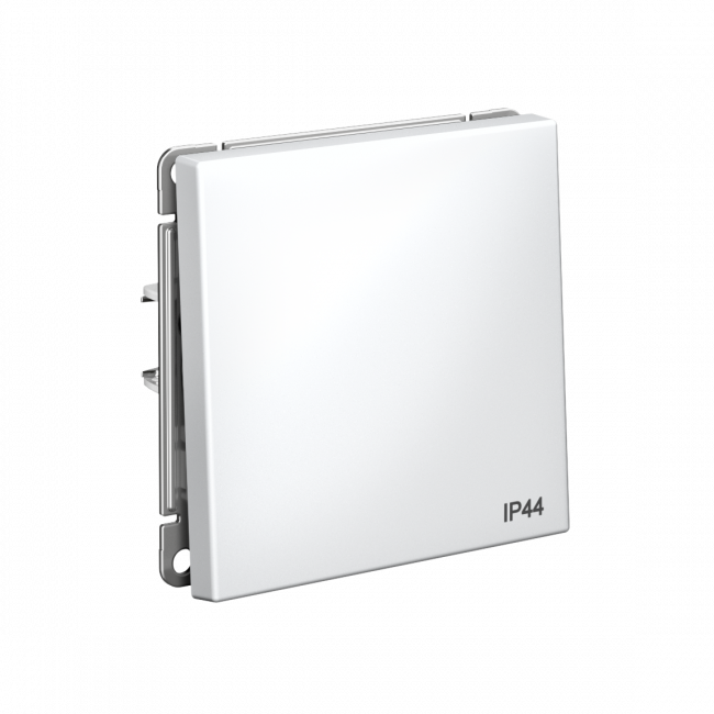 ARTGALLERY 1-клавишный ПЕРЕКЛЮЧАТЕЛЬ IP44, 10АХ,  механизм, быстрозажим. клем., БЕЛЫЙ, GAL440161S