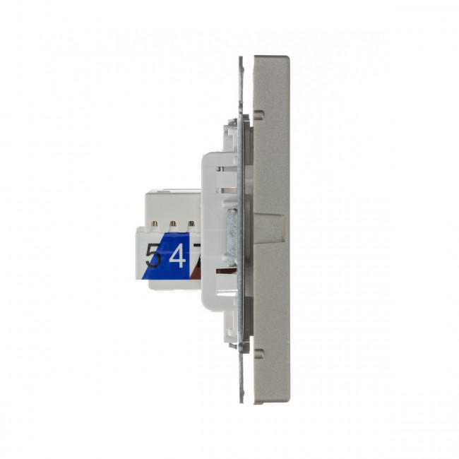 РОЗЕТКА двойная ТВ + компьютерная RJ45, кат. 5Е , Art Gallery, цвет Шампань, GAL000589