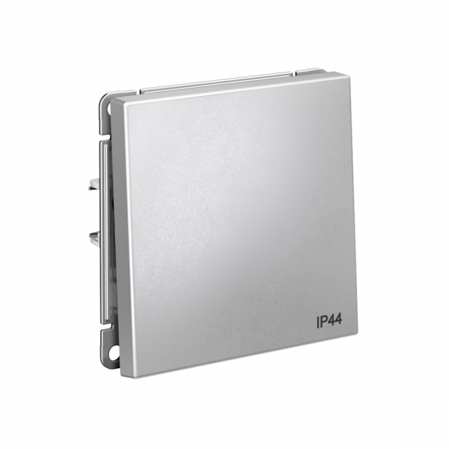 ARTGALLERY 1-клавишный ПЕРЕКЛЮЧАТЕЛЬ IP44, 10АХ,  механизм, быстрозажим. клем., АЛЮМИНИЙ, GAL440361S