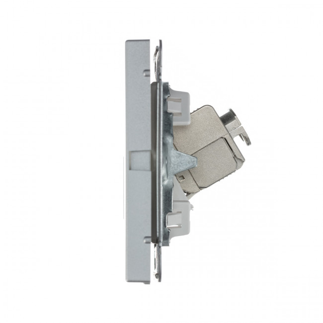 РОЗЕТКА компьютерная RJ45, кат. 6А , Art Gallery, цвет Алюминий, GAL000386