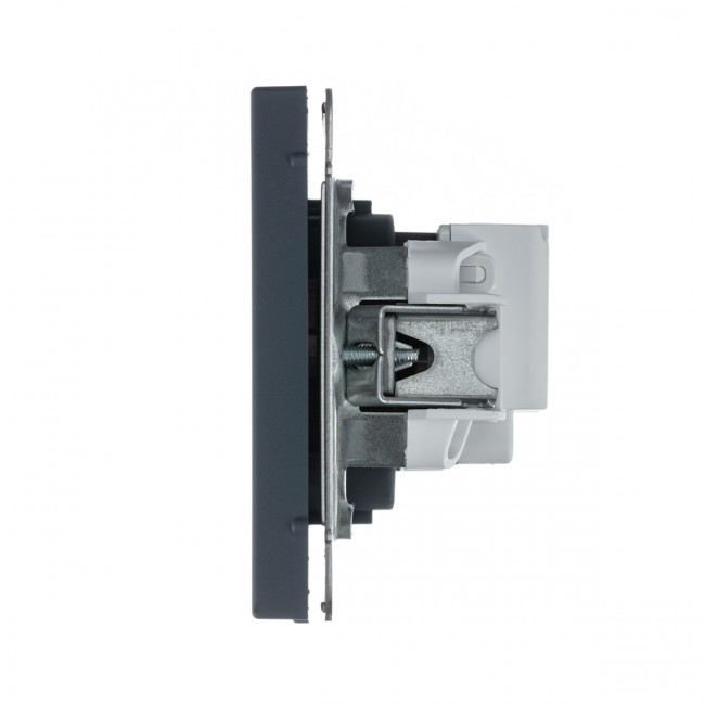 Art Gallery РОЗЕТКА с заземлением со шторками, 16А, механизм, ГРИФЕЛЬ , GAL000745