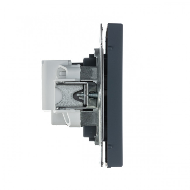 Art Gallery РОЗЕТКА с заземлением со шторками, 16А, механизм, ГРИФЕЛЬ , GAL000745