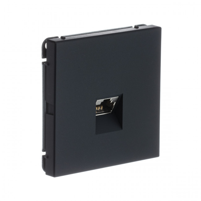 РОЗЕТКА компьютерная RJ45, кат. 6А , Art Gallery, цвет Базальт, GAL001486