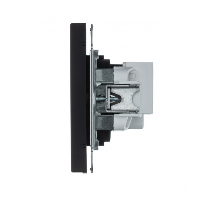 Art Gallery РОЗЕТКА с заземлением со шторками, 16А, механизм, КАРБОН , GAL001045