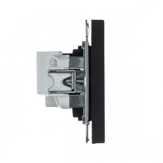 Art Gallery РОЗЕТКА с заземлением со шторками, 16А, механизм, КАРБОН , GAL001045