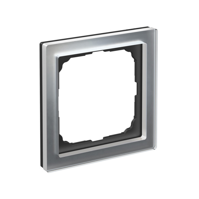 ARTGALLERY PURE 1-постовая РАМКА, ОРГАНИЧЕСКОЕ СТЕКЛО АЛЮМИНИЙ, Systeme Electric, GAL320301