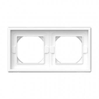 2-постовая РАМКА, IP44 , Art Gallery, цвет  белый, GAL440102