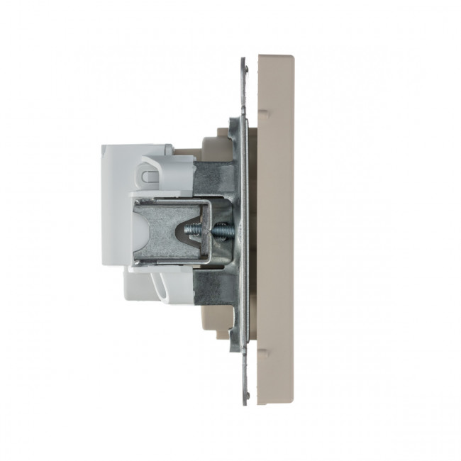 Art Gallery РОЗЕТКА с заземлением со шторками, 16А, механизм, ПЕСОЧНЫЙ , GAL001245