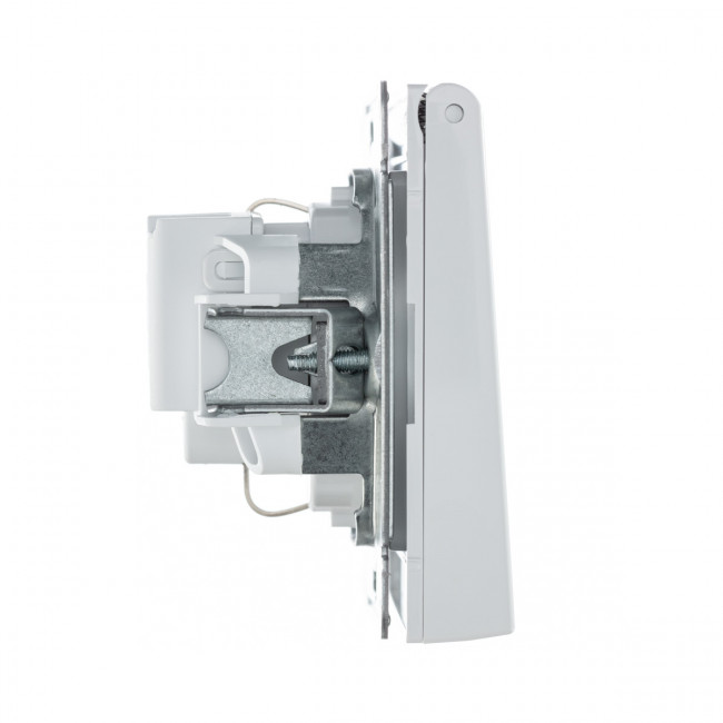 РОЗЕТКА с заземл., со шторками, с крышкой, 16 А, IP20 , Art Gallery, цвет  белый, GAL000146