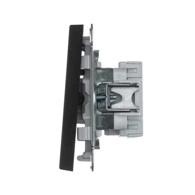 1-клавишный ПЕРЕКЛЮЧАТЕЛЬ, сх. 6, 10АХ , Art Gallery, цвет Карбон, GAL001061