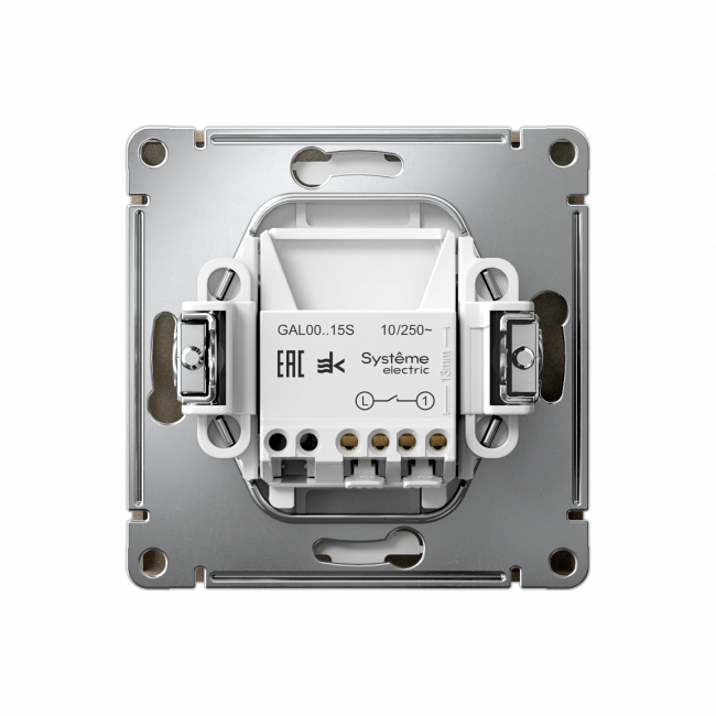 ARTGALLERY 1-клавишный ВЫКЛЮЧАТЕЛЬ с самовозвратом, механизм, быстрозажимные клеммы, ШАМПАНЬ, GAL000515S