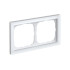 ARTGALLERY PURE 2-постовая РАМКА, МАТОВОЕ ОРГАНИЧЕСКОЕ СТЕКЛО БЕЛЫЙ, Systeme Electric, GAL330102