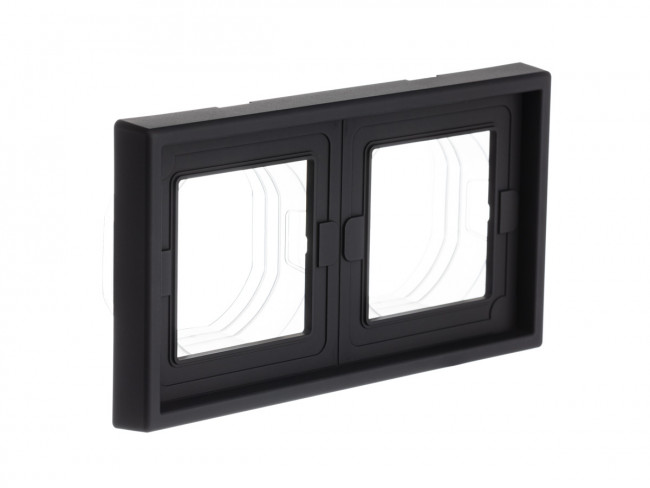2-постовая РАМКА, IP44 , Art Gallery, цвет Карбон, GAL441002