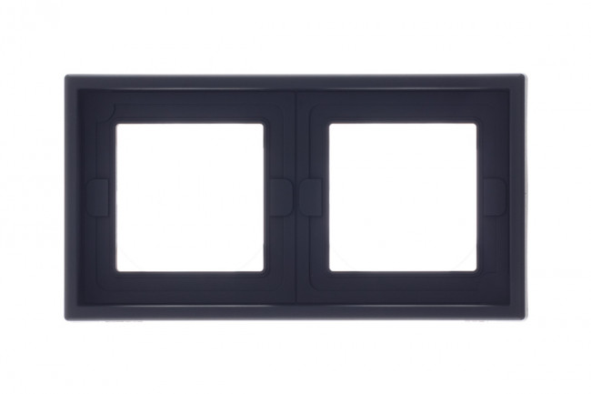 2-постовая РАМКА, IP44 , Art Gallery, цвет Карбон, GAL441002