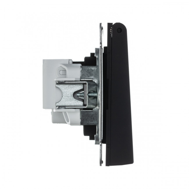 РОЗЕТКА с заземл., со шторками, с крышкой, 16 А, IP20 , Art Gallery, цвет Карбон, GAL001046