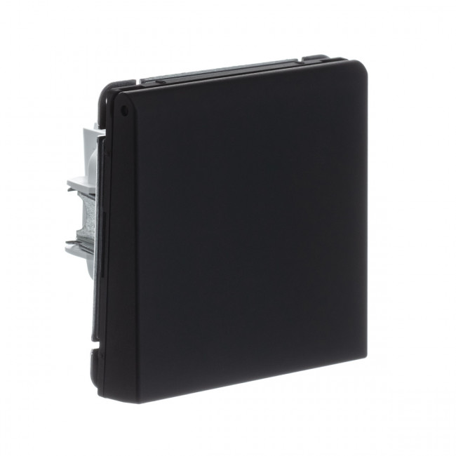 РОЗЕТКА с заземл., со шторками, с крышкой, 16 А, IP20 , Art Gallery, цвет Карбон, GAL001046