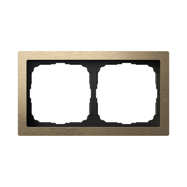 ARTGALLERY PURE 2-постовая РАМКА, МЕТАЛЛ ЛАТУНЬ, Systeme Electric, GAL312202