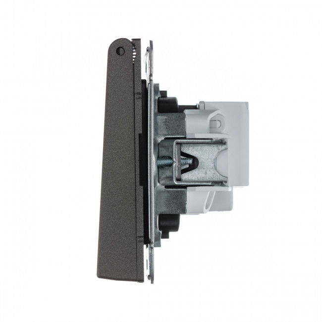 РОЗЕТКА с заземл., со шторками, с крышкой, 16 А, IP20 , Art Gallery, цвет Мокко, GAL000646