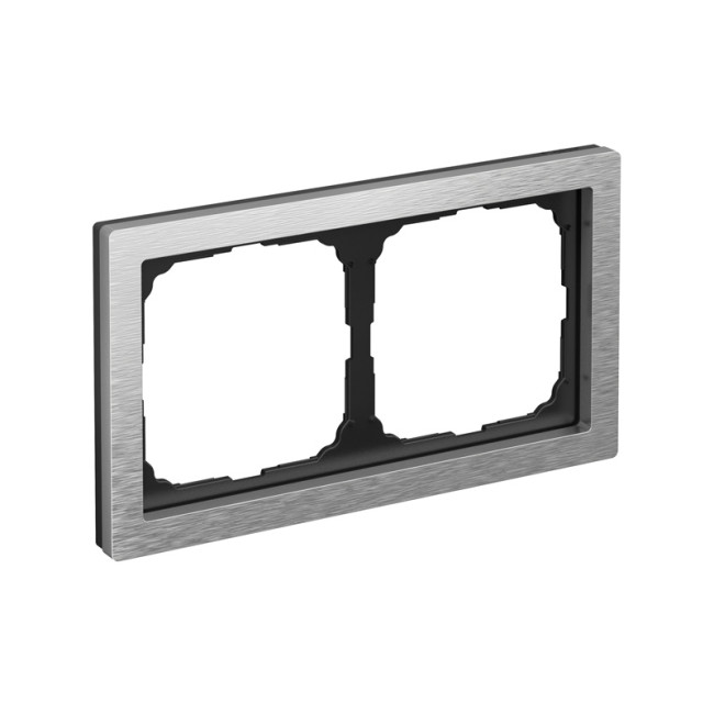 ARTGALLERY PURE 2-постовая РАМКА, МЕТАЛЛ АЛЮМИНИЙ, Systeme Electric, GAL312102