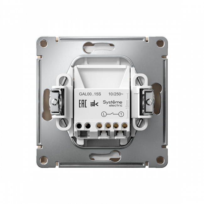 ARTGALLERY 1-клавишный ВЫКЛЮЧАТЕЛЬ с самовозвратом, механизм, быстрозажимные клеммы, ПЕСОЧНЫЙ, GAL001215S