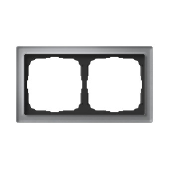 ARTGALLERY PURE 2-постовая РАМКА, ОРГАНИЧЕСКОЕ СТЕКЛО АЛЮМИНИЙ, Systeme Electric, GAL320302