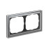 ARTGALLERY PURE 2-постовая РАМКА, ОРГАНИЧЕСКОЕ СТЕКЛО АЛЮМИНИЙ, Systeme Electric, GAL320302