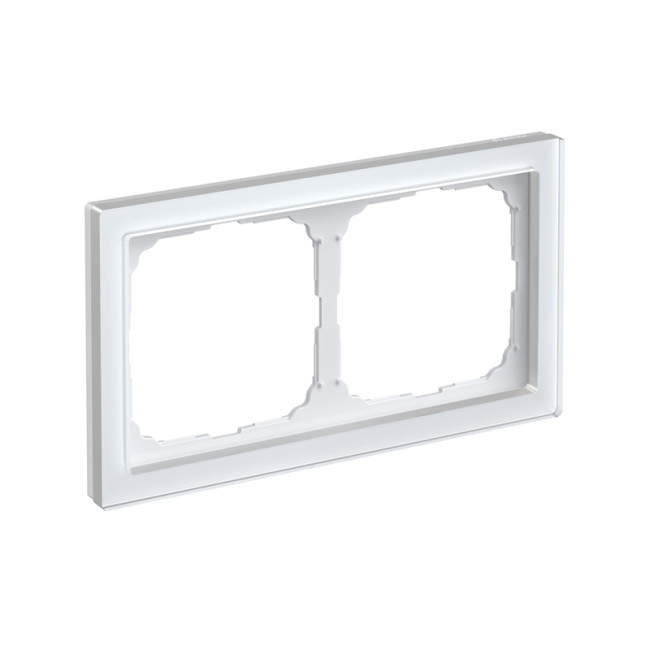 ARTGALLERY PURE 2-постовая РАМКА, ОРГАНИЧЕСКОЕ СТЕКЛО БЕЛЫЙ, Systeme Electric, GAL320102