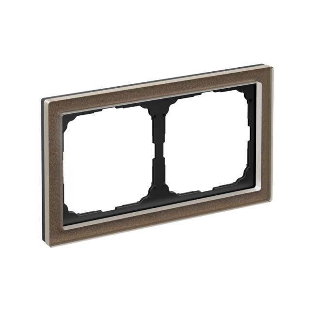 ARTGALLERY PURE 2-постовая РАМКА, ОРГАНИЧЕСКОЕ СТЕКЛО МОККО, Systeme Electric, GAL320602