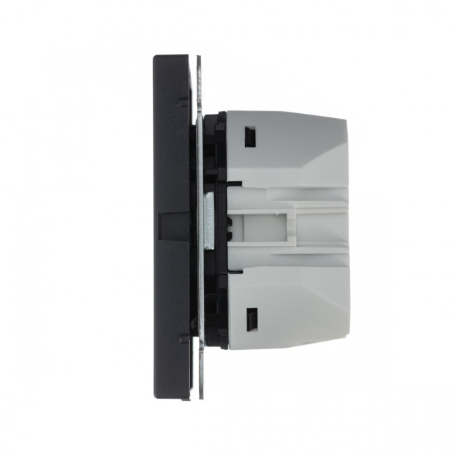 Art Gallery USB РОЗЕТКА A + тип-C 45Вт высокоскор.заряд. QC, PD, механизм, БАЗАЛЬТ, GAL001429