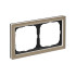 ARTGALLERY PURE 2-постовая РАМКА, ОРГАНИЧЕСКОЕ СТЕКЛО ШАМПАНЬ, Systeme Electric, GAL320502